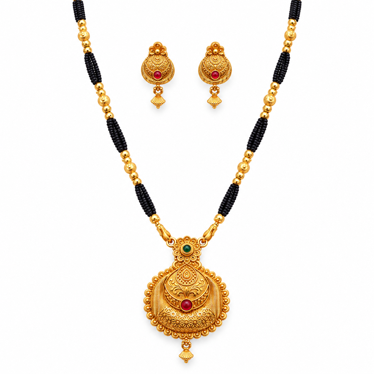 Jivaanik Rajsi Antique Mangalsutra Set