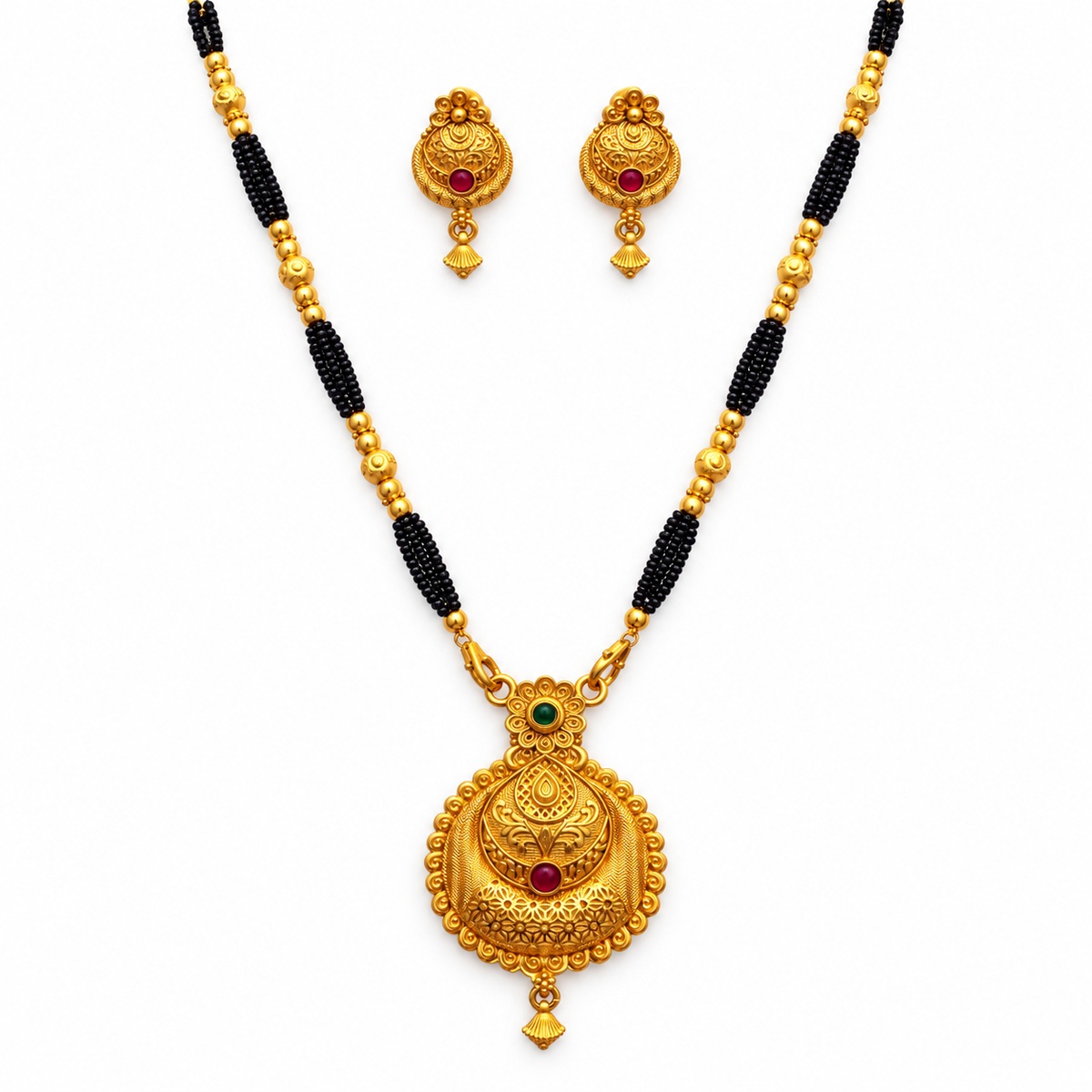 Jivaanik Rajsi Antique Mangalsutra Set