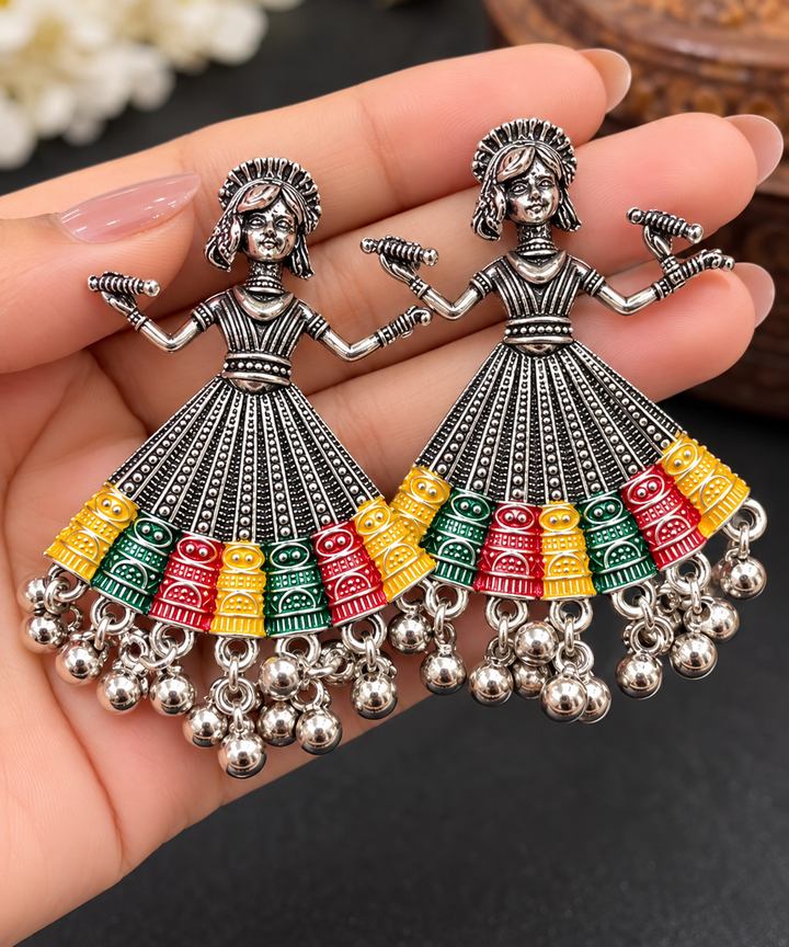 Jivaanik Rangili Garba Dancer Earrings