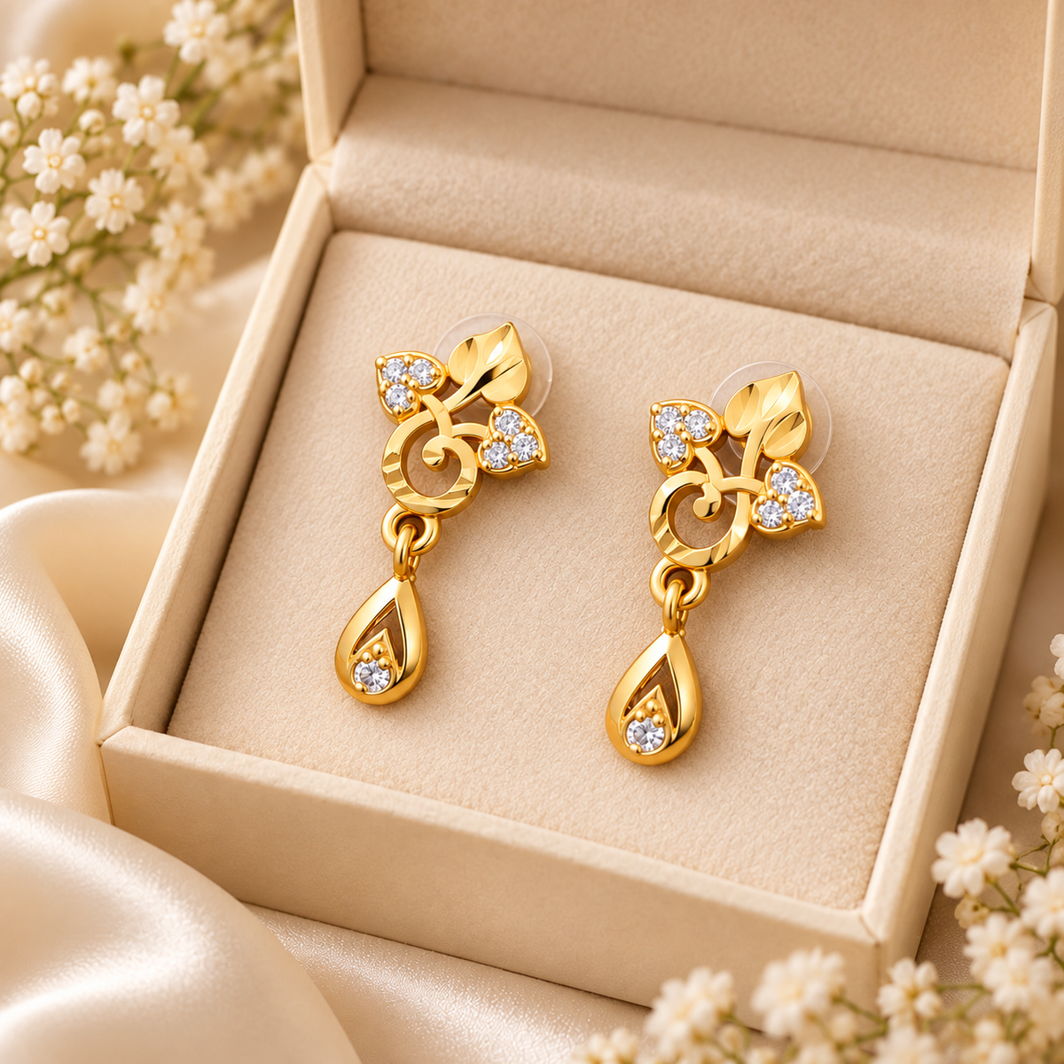 Floral Drop Earrings