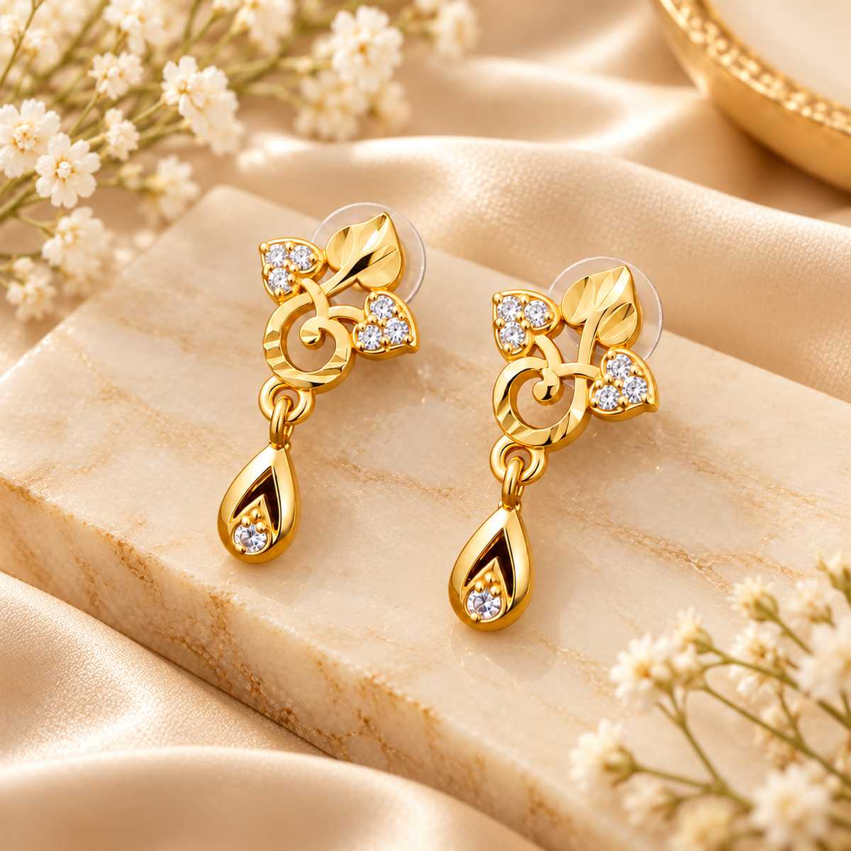 Floral Drop Earrings