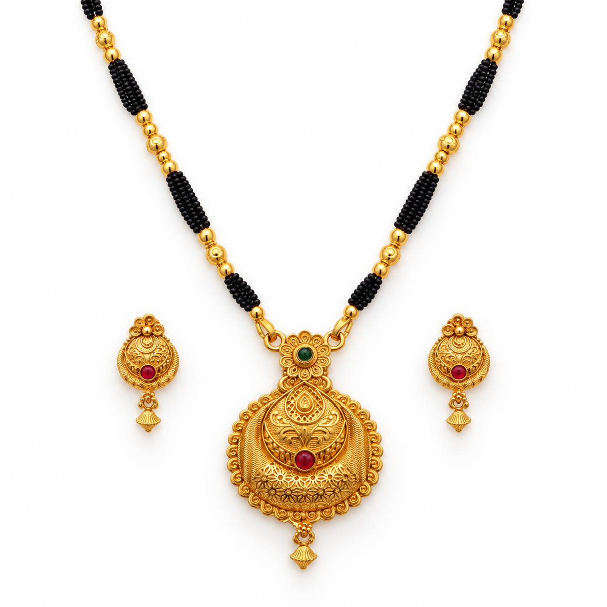Jivaanik Rajsi Antique Mangalsutra Set