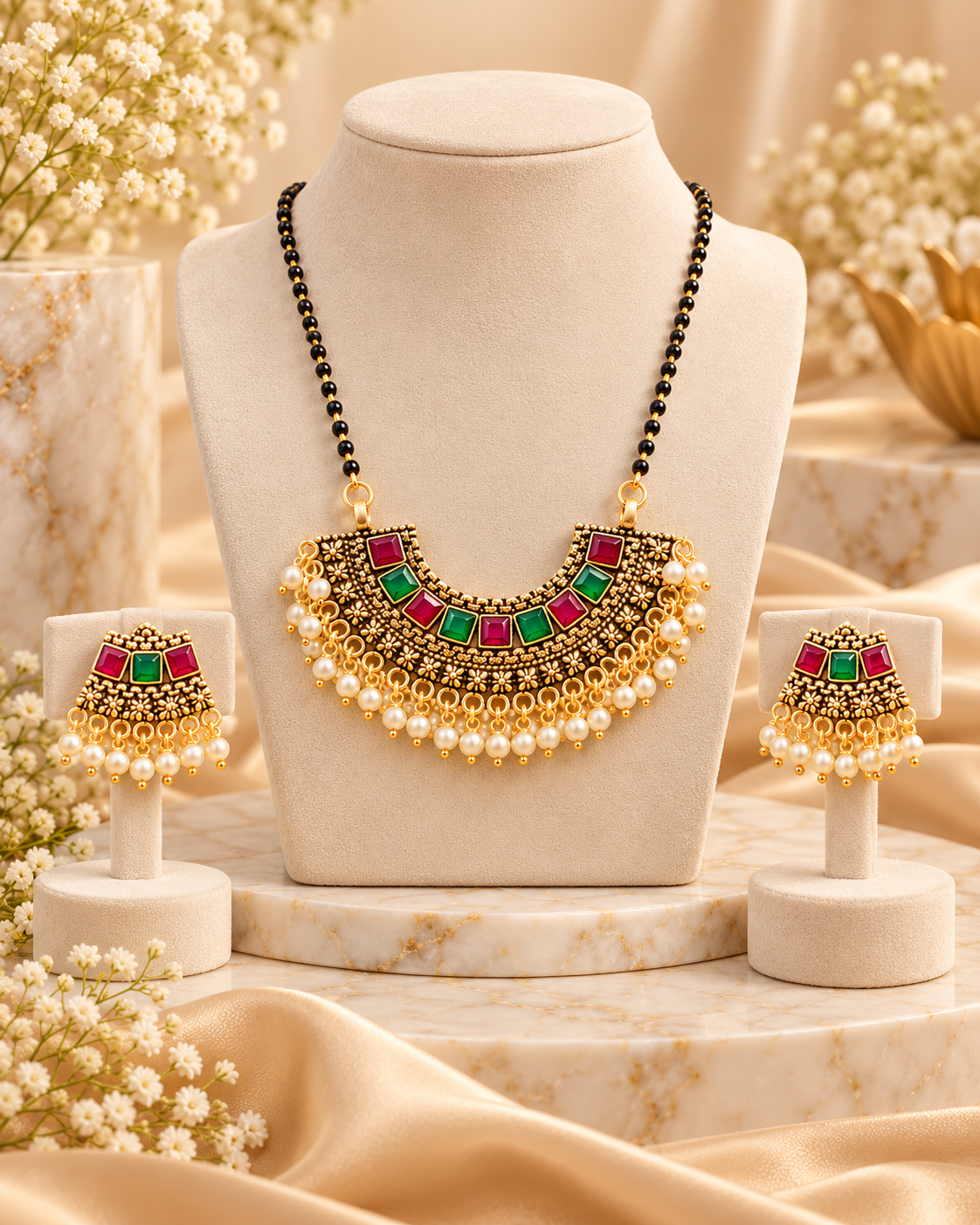 Jivaanik Traditional Antique Mangalsutra Set