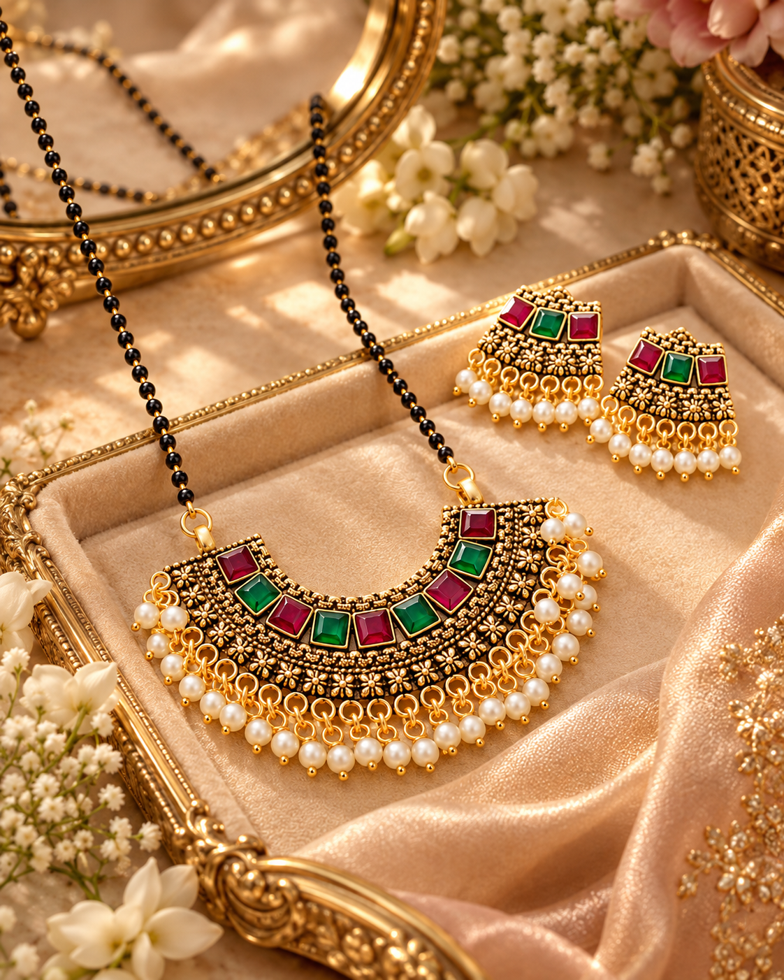 Jivaanik Traditional Antique Mangalsutra Set