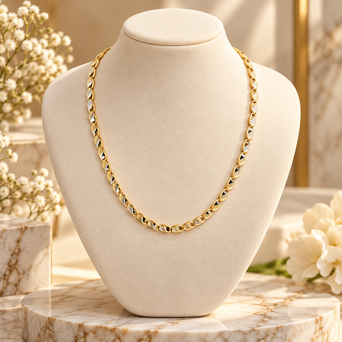Jivaanik Elegant Gold-Tone Chain