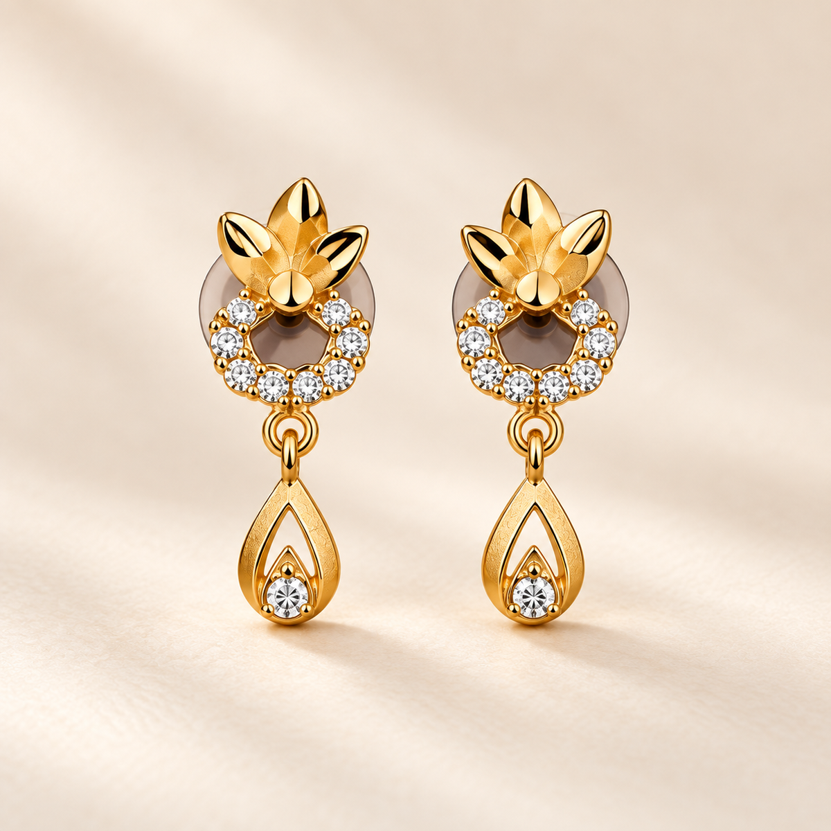 Jivaanik Aarohi Crystal Drop Earrings