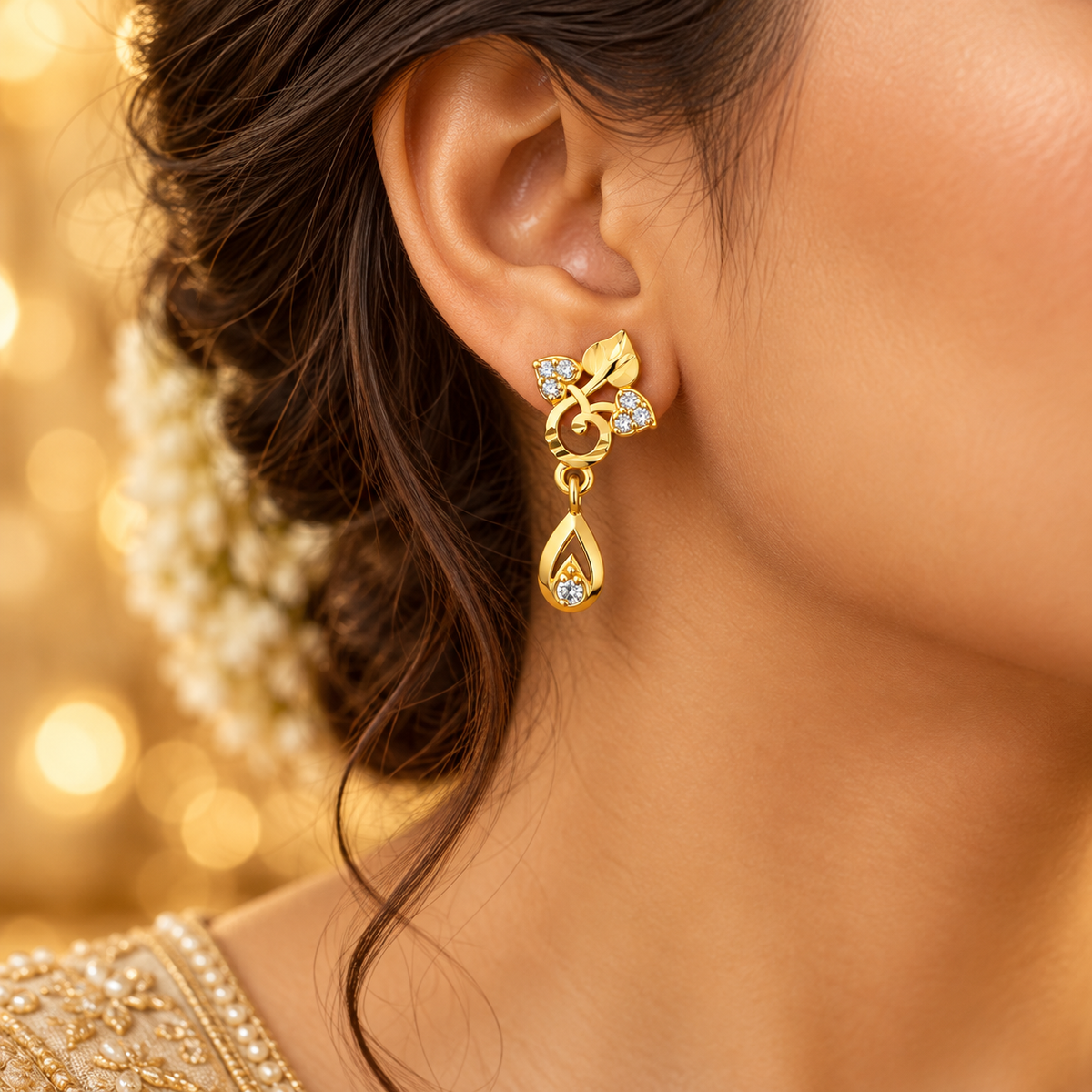 Floral Drop Earrings