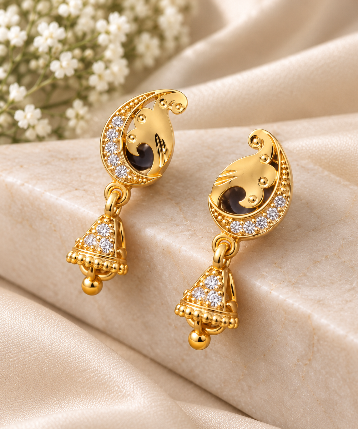 Paisley Jhumka Earrings