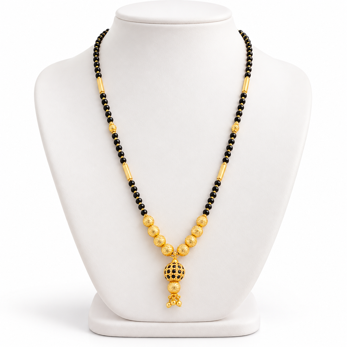 Jivaanik Traditional Black Beads Mangalsutra
