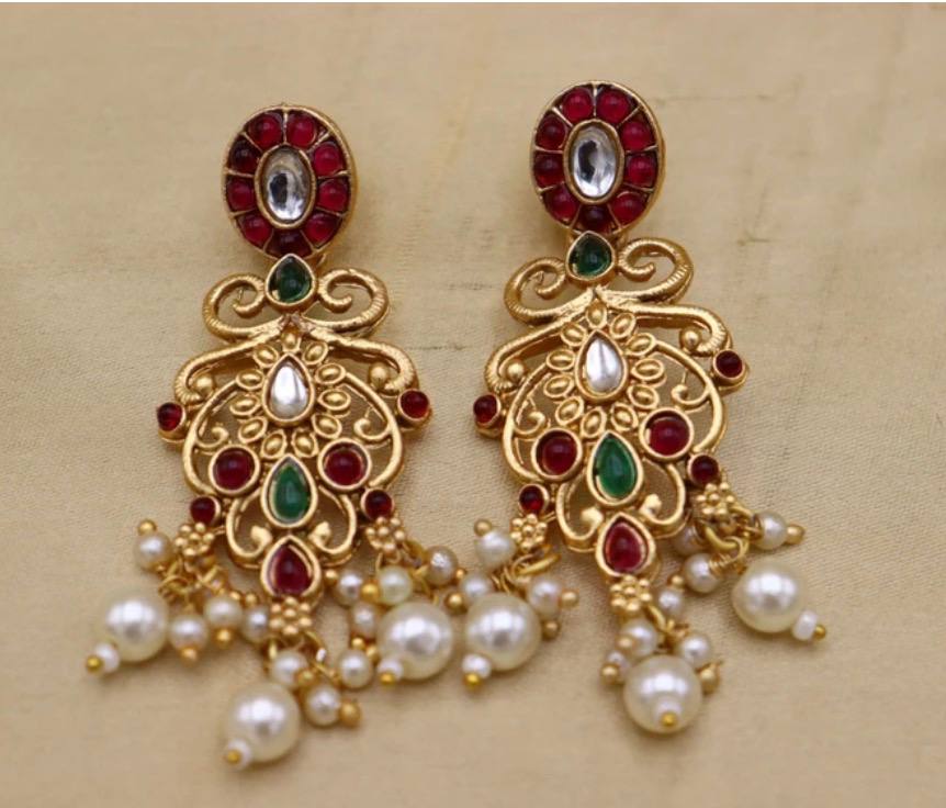 Jivaanik Royal Ruby Emerald Choker Set