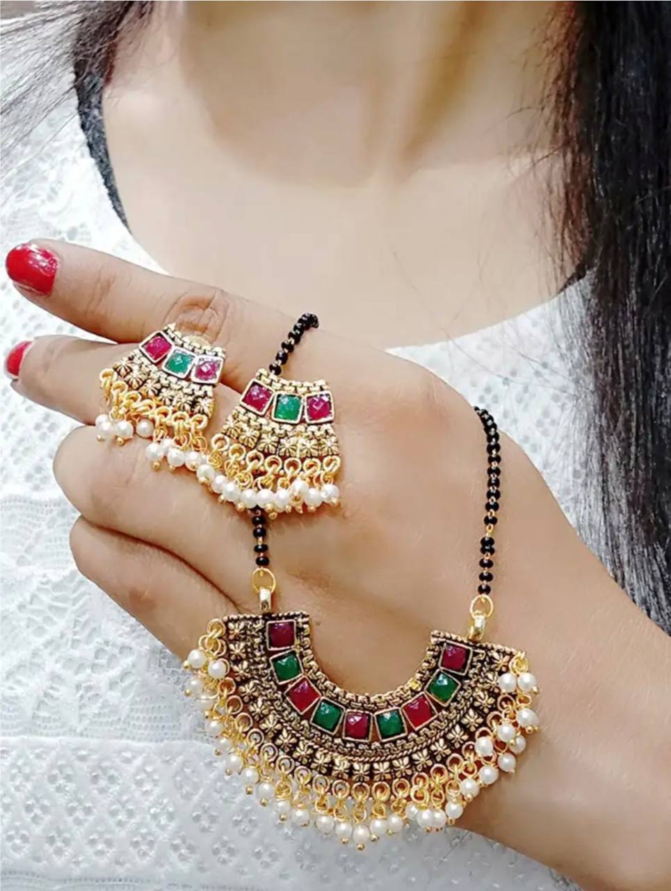 Jivaanik Traditional Antique Mangalsutra Set